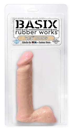 penis-skin-allergy-solutions-Basix Rubber Works - 7.5 Inch Dong - Flesh