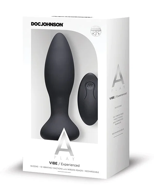 anal toys for urgent shipping-A Play Rechargeable Silicone Experienced Anal Plug W/remote