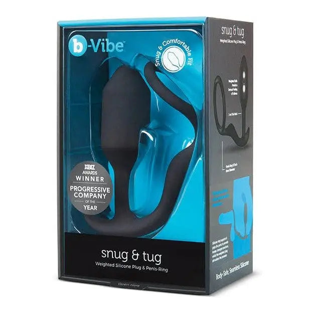 cock ring duo style-b-Vibe Snug & Tug Weighted Silicone Plug & Cock Ring