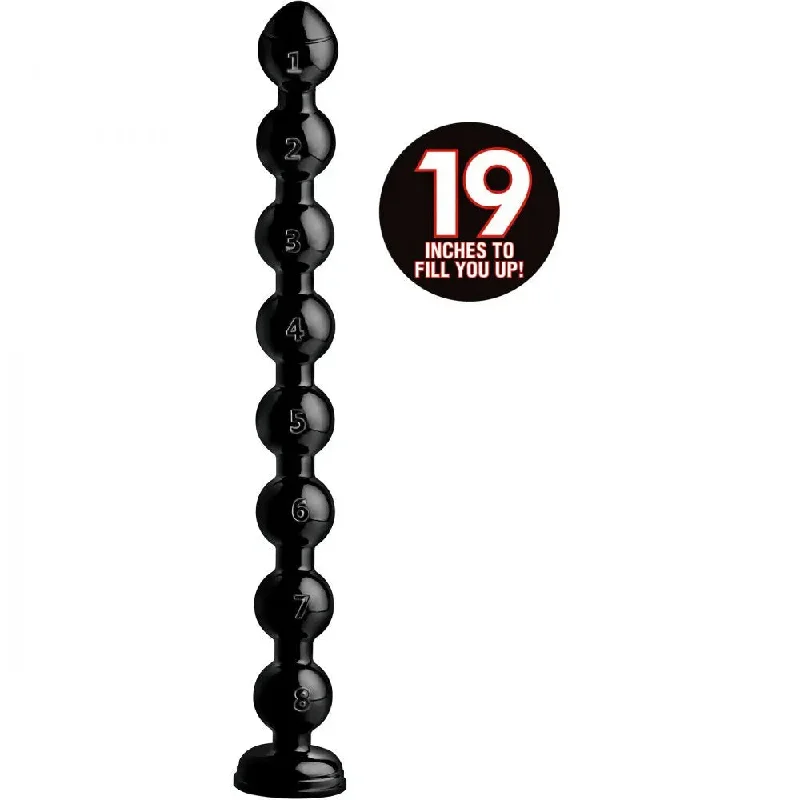 anal toys for first bliss-Hosed 19 Inch Beaded Thick Anal Snake Huge Anal Beads