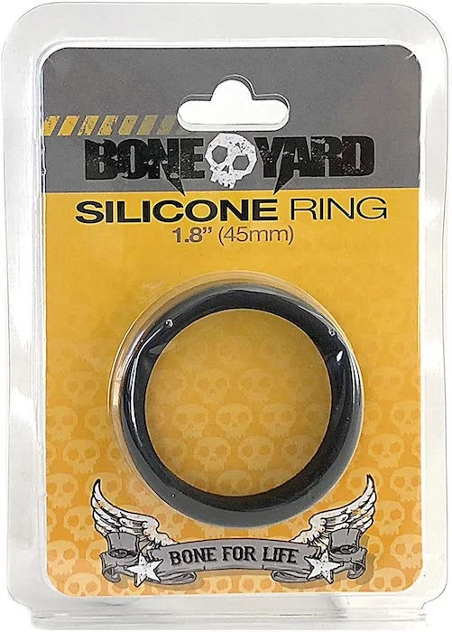 cock ring private grip-Boneyard 1.8'' Silicone Ring  -Black