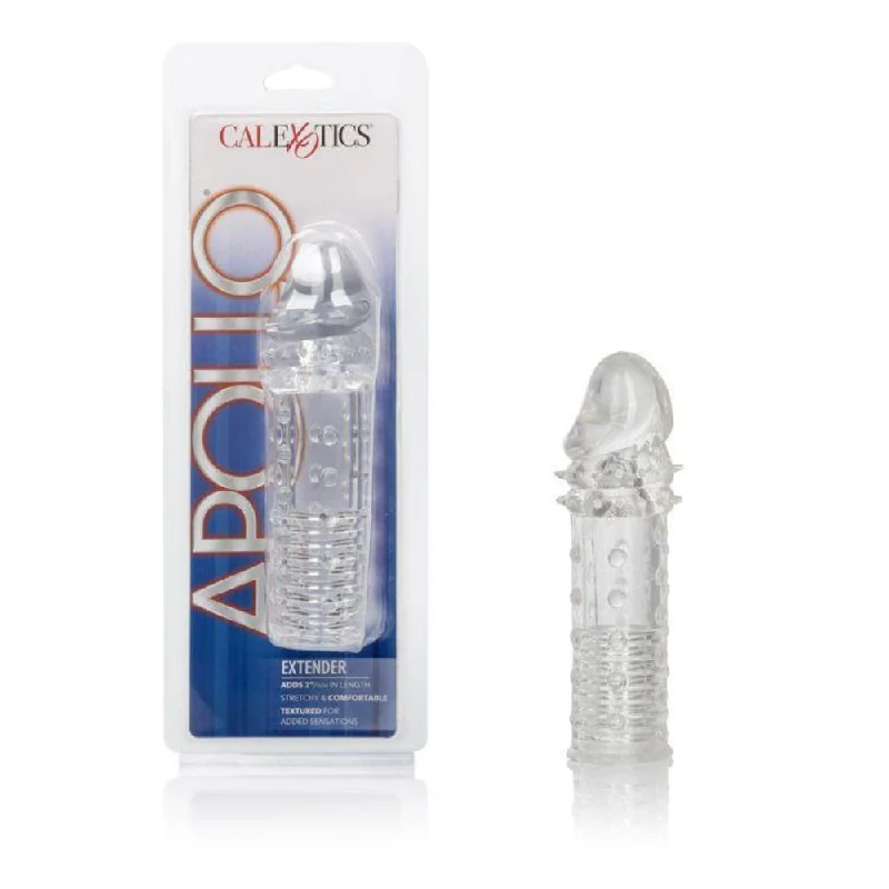 cock ring deluxe texture-Calex ''Apollo'' Penis Extender -Clear