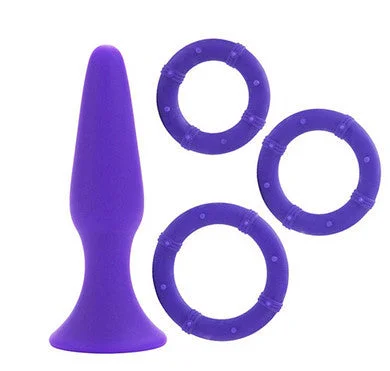 cock ring optimal texture-Posh Silicone Performance Kit  - Purple