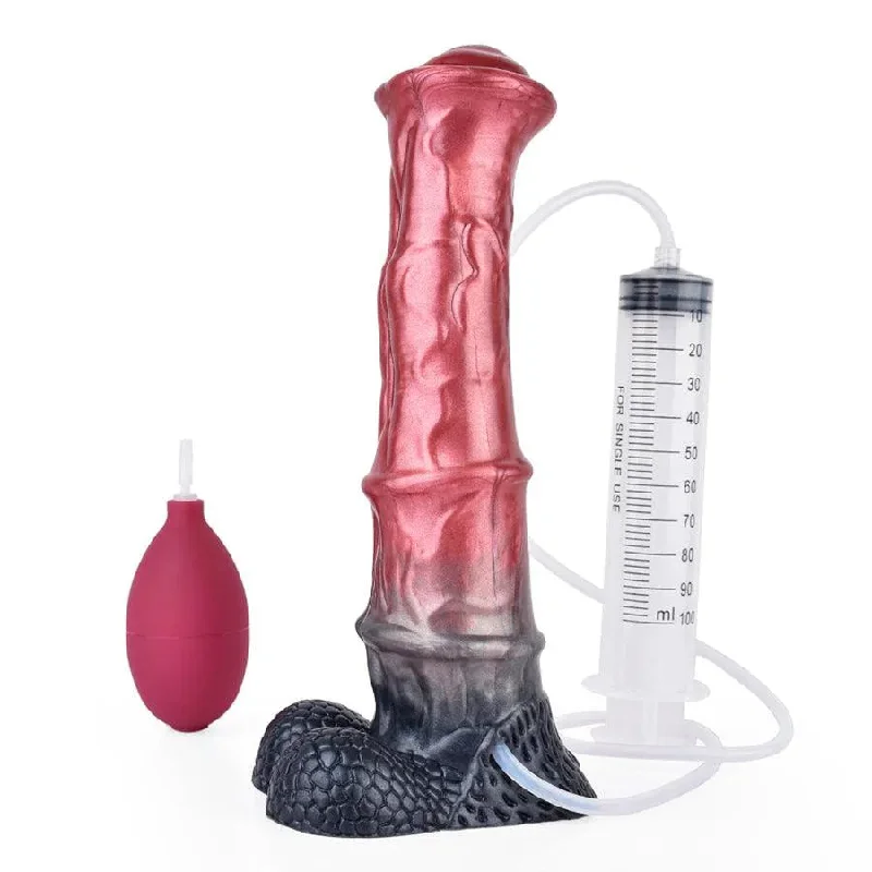 erotic mesh nightie-Dildo-resonant-10 Inches Realistic Squirting Horse Cock Dildo