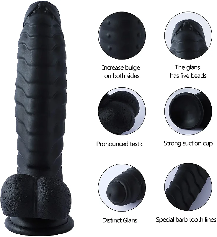 men’s alpaca trunks-Dildo-honored-Women G-spot pleasure dildo with beads ( black )