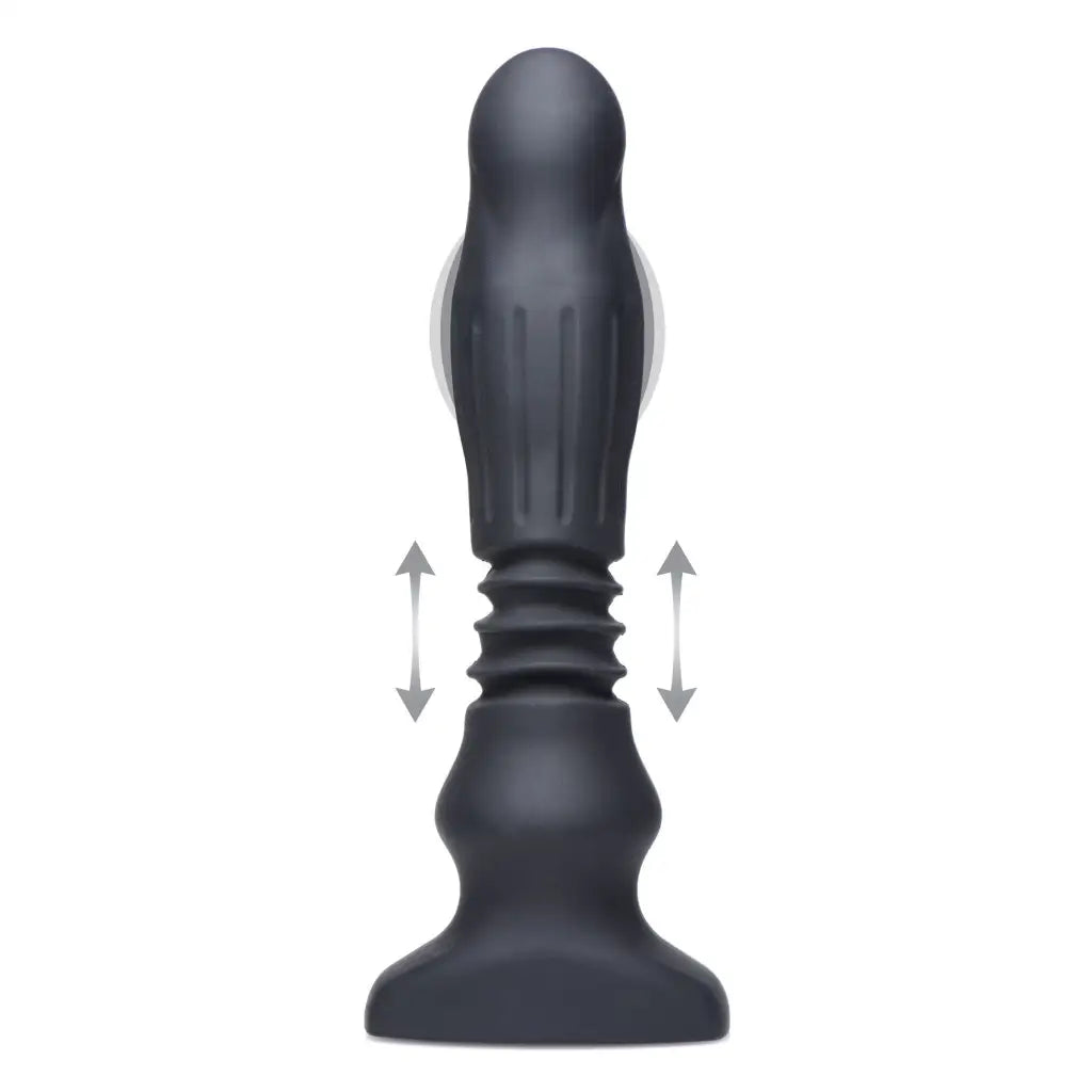 cock ring value finish-Silicone Swelling And Thrusting Plug With Remote Control