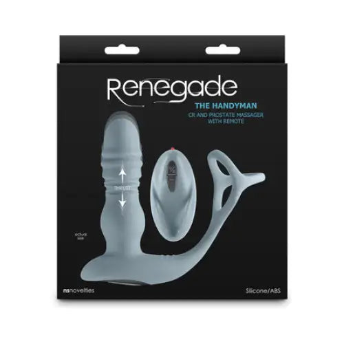 cock ring bespoke texture-Renegade Apex Thrusting Cock Ring Plug