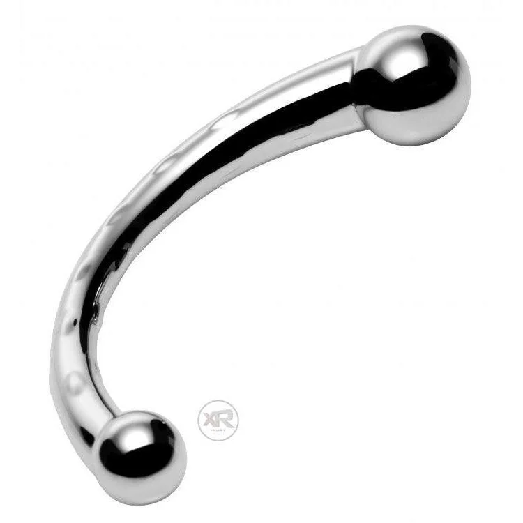 satin lounge teddy-Dildo-roaring-The Chrome Crescent Dildo