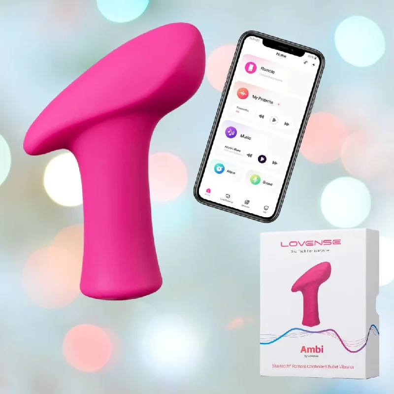 anal toys with broad reach-Lovense Ambi Bluetooth-Controlled Bullet Vibrator