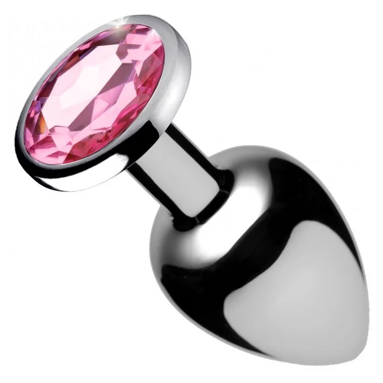 anal toys with intense motors-XR Booty Sparks Pink Gem Medium Anal Plug