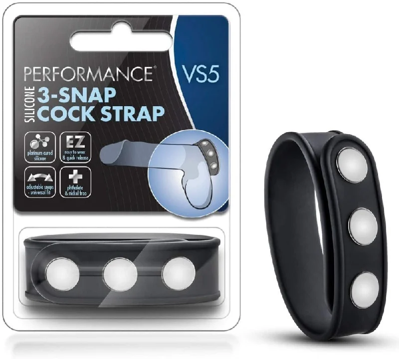 cock ring deep texture-Performance ''VS5'' 3-Snap Cock Strap