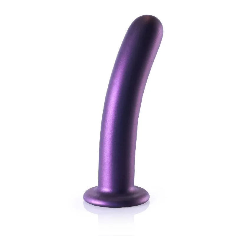 penis-care-for-long-runs-Ouch! Smooth Silicone G Spot Dildo 7Inch Metallic Purple