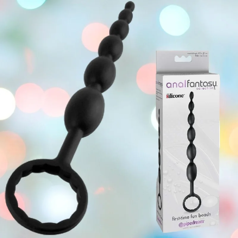 anal toys with bumpy grip-Pipedream Anal Fantasy Collection First-Time Fun Beads