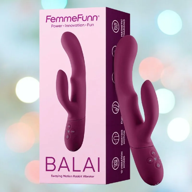 anal toys for soft stretching-Femme Funn Balai Rabbit Vibrator - Dark Fuschia