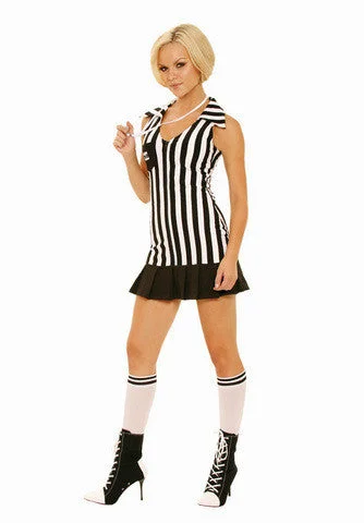 pleated thong red-Racy Referee Costume - Small