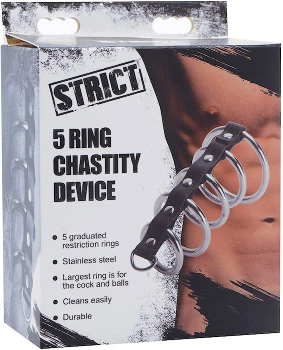 cock ring rugged grip-Strict Leather ''Gates Of Hell'' Chastity Device