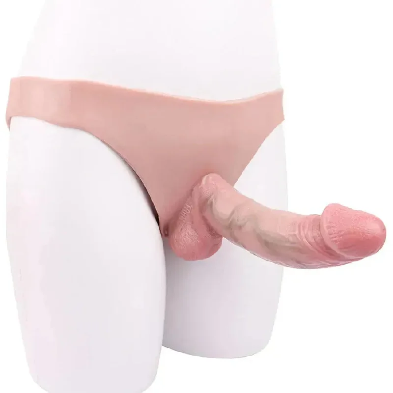 airy tweed panties-Dildo-barren-Xinghaoya Lifelike Hollow Strap On Dildo