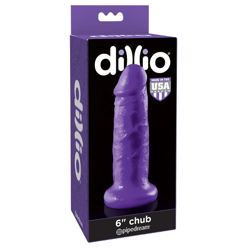 suede teddy black-Dildo-loved-Dillio Purple 6 inches Insertable Chub Dildo