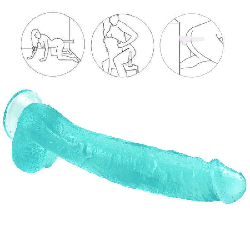 flirty roleplay outfit-Dildo-observed-10 inch crooked mouth green dildo