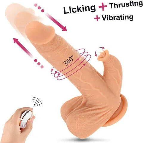 sexy cowboy outfit-Dildo-adored-4 IN 1 Clitoral Stimulation Suction Cup Realistic Dildo