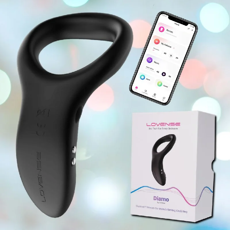 anal toys for daring fun-Lovense Diamo Bluetooth-Controlled Vibrating Cock Ring