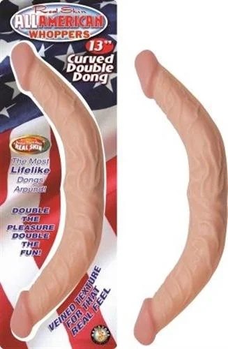 top-penis-hygiene-products-All American Ultra Whoppers -13 in Curved Double  Dong