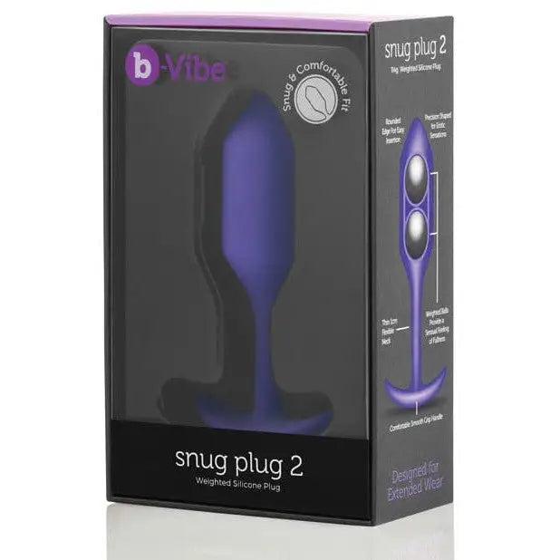 anal toys for hushed bliss-b-Vibe Weighted Snug Plug 2 - 114 Grams