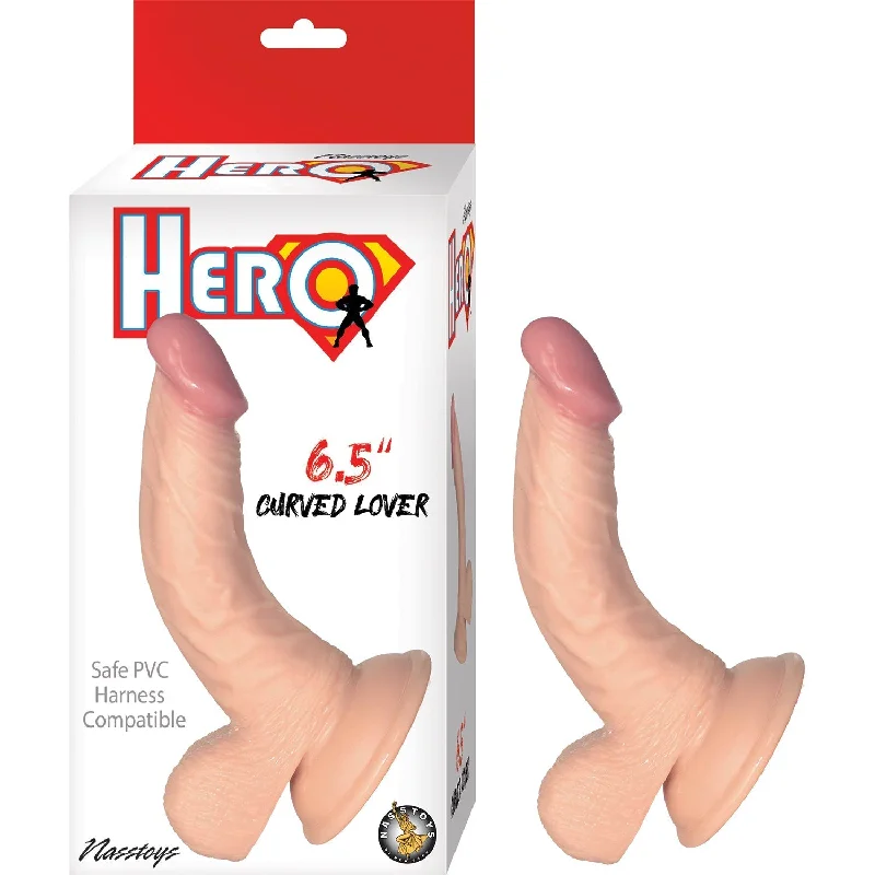 satin sleep pants-Dildo-snapping-Hero 6.5in Curved Lover Dildo