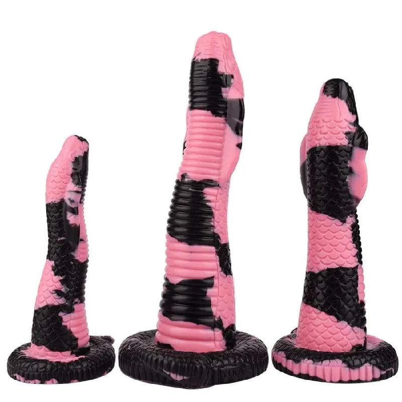 silk sleep tank-Dildo-melodic-Silicone Snake Head Dildo Toy