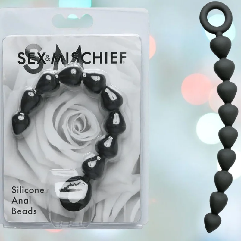 anal toys for snug vibes-Sex & Mischief Silicone Anal Beads