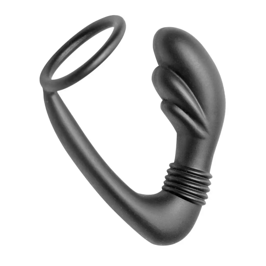 cock ring tough finish-Cobra Silicone P-spot Massager And Cock Ring