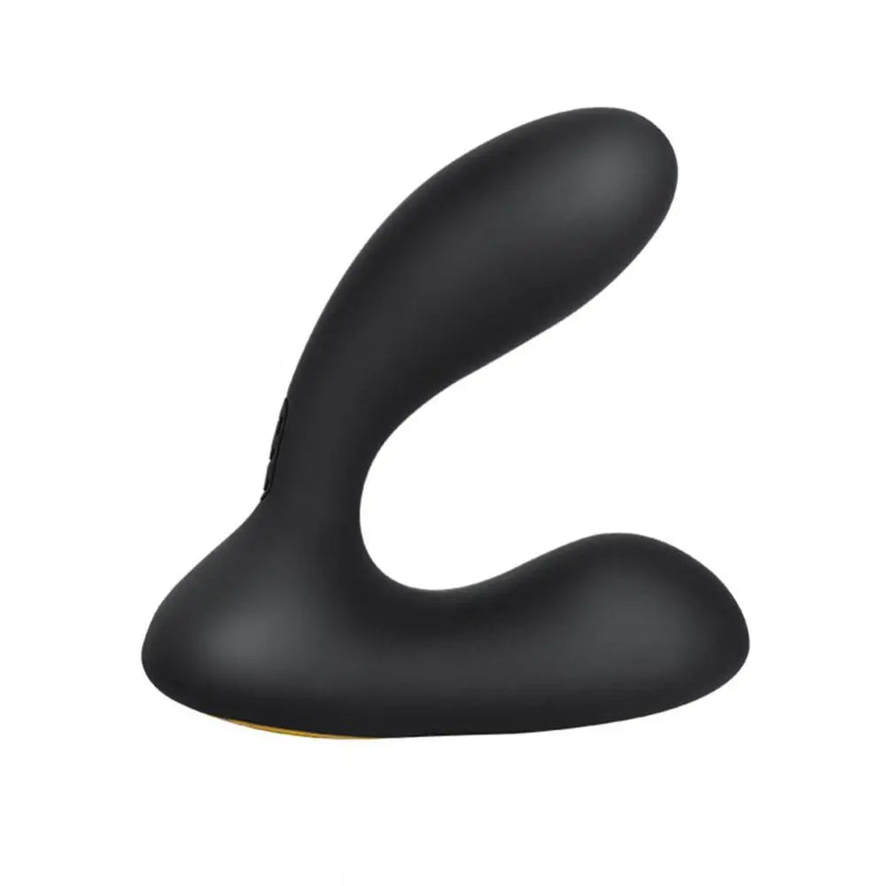 cock ring duo texture-Svakom Silicone Black Rechargeable Prostate Massager with Dual Motors