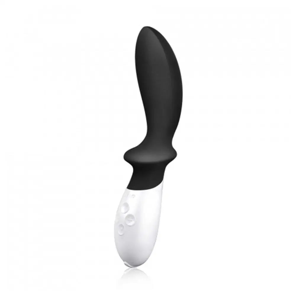 cock ring fine design-7.75-inch Lelo Silicone Black Rechargeable Prostate Massager