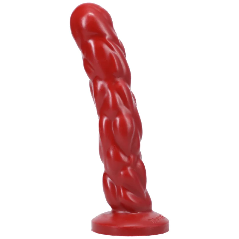 penis-rash-home-treatments-Tantus Paisley Textured Dildo Ruby (Bag)