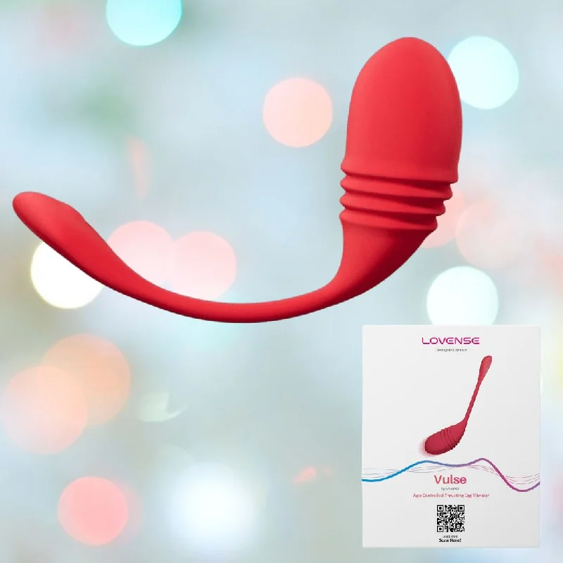 anal toys for stealthy fun-Lovense Vulse App-Controlled Hands-Free Thrusting and Vibrating Egg