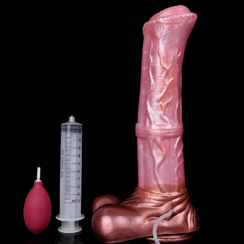 lace buckled teddy-Dildo-booming-14 Inches Large Horse Squirting Dildo