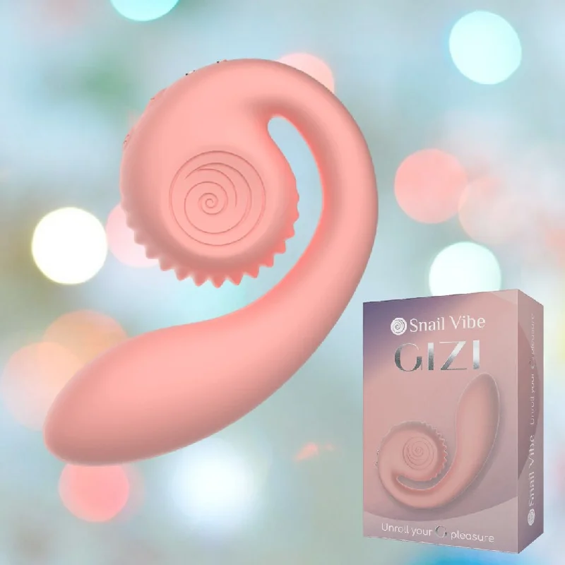 anal toys for soothing massage-Snail Vibe Gizi G-Spot Stimulator (Peachy Pink)