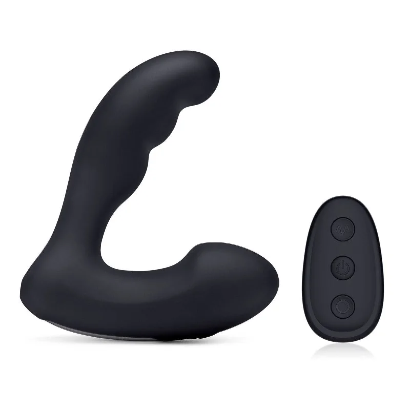 anal toys with dual motors-Blue Line Prober Dual Vibrating Remote Controlled Prostate Stimulator