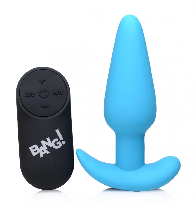 cock ring trendy grip-Remote Control 21X Vibrating Silicone Butt Plug