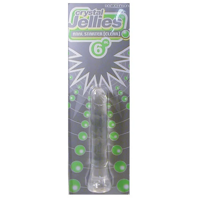 anal toys for soft pleasure-Crystal Jellies Anal Starter 5.5 Clear