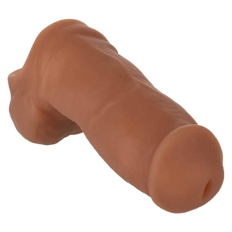 penis-size-facts-researched-Packer Gear 5 Inch Ultra-Soft Silicone Stp Packer - Brown