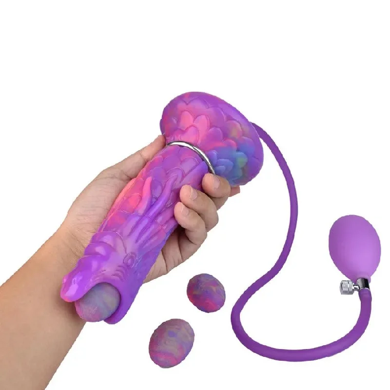 feather-light briefs-Dildo-bare-Airbag Silicone Oviposition Dragon Dildo