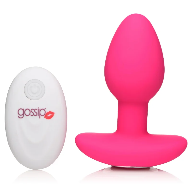 cock ring user grip-10X Pop Rocker Vibrating Silicone Plug with Remote