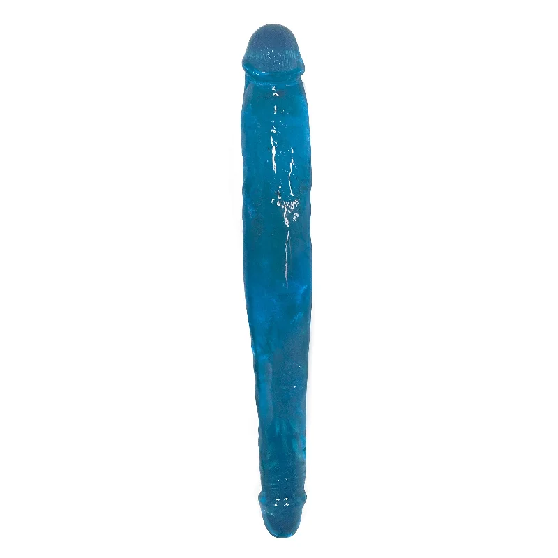 sultry leather corset-Dildo-kind-Lollicock Sweet Slim Stick Double Dildo - Blue BULK