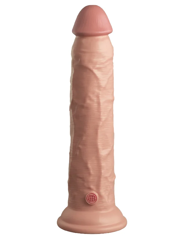 penis-swelling-natural-remedies-King Cock Elite 9 Inch Silicone Dual Density  Cock - Light