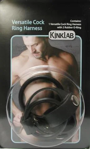 cock ring smooth grip-Versatile Cock Ring Harness - Rubber