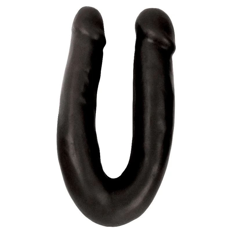 lacy suede thong-Dildo-damned-Thinz Double Dipper Slim Dildo - Black BULK