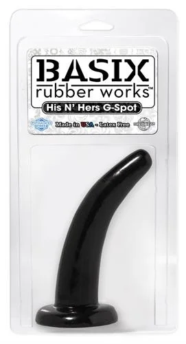 penis-cleaning-solutions-best-Basix Rubber Works His and Hers G-Spot - Black