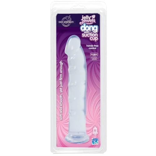 penis-blood-flow-boosters-Juicy Jewels - Dong With Suction Cup - Clear