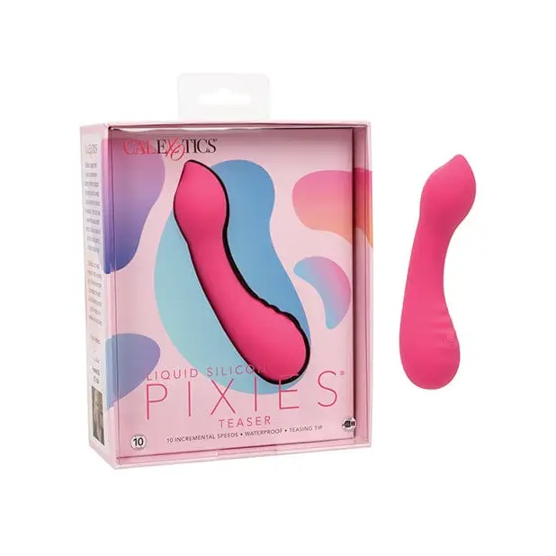 cock ring plush finish-Liquid Silicone Pixies - Pink